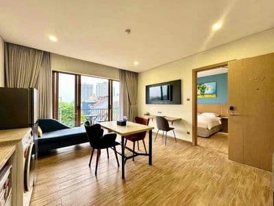 Khai chương căn hộ full nội thất tách bếp ngay đại học văn lang cs3