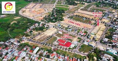 Chợ Lai Nghi: Bán lô đất 138 m2; gần công viên; Giá chỉ 2,6 tỷ