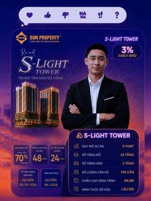 SLight Tower căn hộ hạng mặt sông ngắm pháo hoa Diff tầm nhìn vĩnh cửu