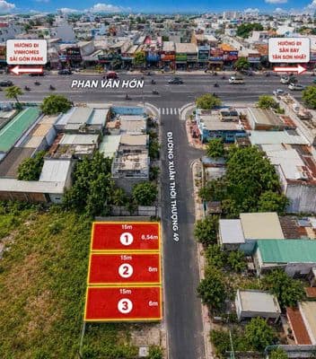 Đất 6x15m Shr, MT Nhựa 7m 1/70m Phan Văn Hớn Gần Trường Tiểu Học XTT