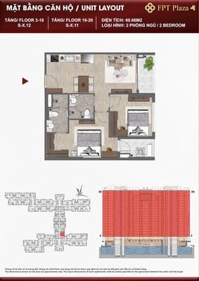 Tôi chính chủ cần bán căn 2 phòng ngủ FPT Plaza 4 ban công hướng Đông