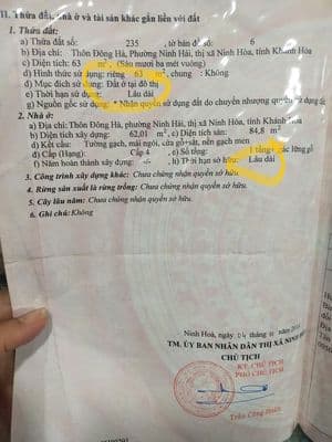 Nhà chính chủ giá rẻ 999tr