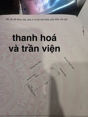 lô góc 2mt thanh hóa 10m5 & trần viện ngay cổng sân vận động hòa xuân