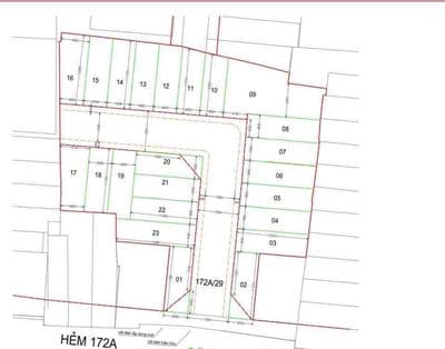 bán 23 lô từ 36-48m2 hẻm 7m an ninh yên tỉnh