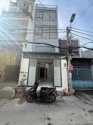 nhà bán 12tr 4x18 nhà bán mới 100%2 mặt tiền Bùi tư toàn an