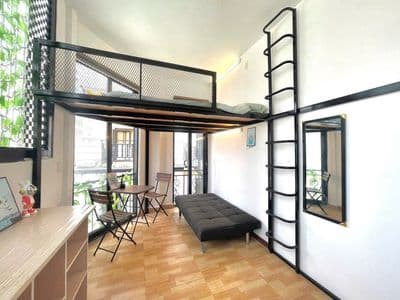 CHO THUÊ DUPLEX BAN CÔNG, THANG MÁY NGAY TRUNG TÂM Q1 CHỈ TỪ 4.X