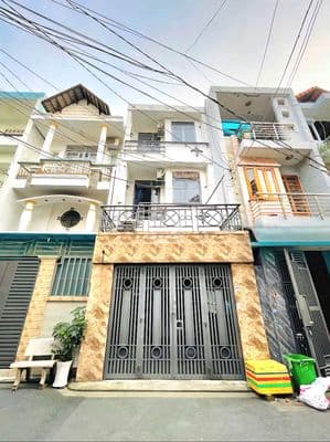 4 11m 4 tầng, hẻm xe tải gần cầu vượt tân thới hiệp sát gò vấp, shr