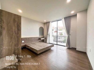 Căn Hộ Mới Xây Đủ Tiện Nghi_Ban công, Cửa sổ_Ngay CVPM, Tô Ký - Q12