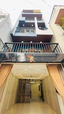 NHÀ MỚI PHÚ NHUẬN - OTO VÀO NHÀ - 5 TẦNG - 50M2 - THANG MÁY - FULL