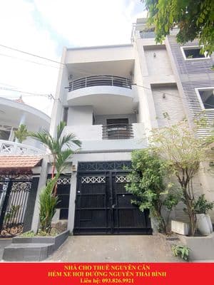 Nhà Đẹp Cho Thuê Hẻm Xe Hơi Đường Nguyễn Thái Bình - Ngay Khu K300 TB
