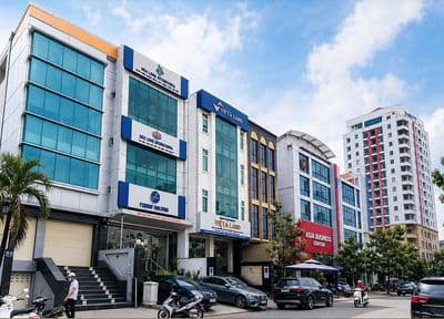 TÒA NHÀ VĂN PHÒNG HẦM 5 TẦNG NỔI Mặt tiền Lương Định Của An Phú Q2