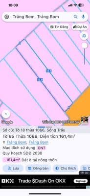 Bán đất Trảng bom gấp ( giá thương lượng)