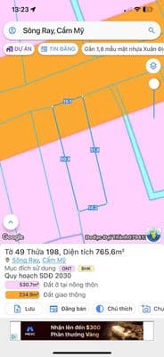 Đất ngợp bank ! bán 15m mặt nhựa TL 765-120 TC