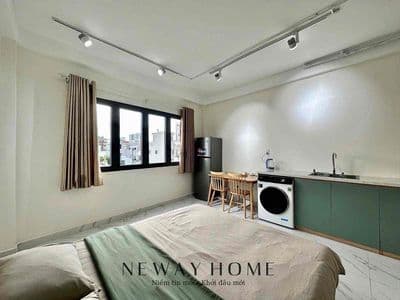 Căn hộ cửa sổ to thoáng mát full nội thất có máy giặt riêng nhà mới