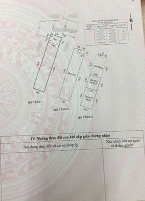 Trịnh Đình Trọng. 3 tầng. BTCT (3.8x19,1m) Hẻm 6m thông - Có PN trệt