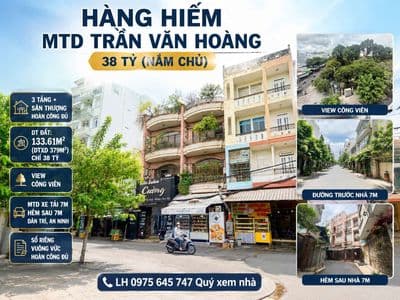 Bán nhà mặt tiền trần văn hoàng, tân bình