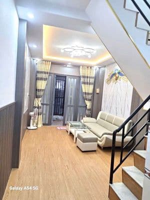 Nhà sổ hồng riêng hỗ trợ vay đường Nguyễn bình Nhà bè