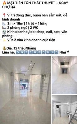 Phòng trọ – nhà nguyên căn q4 cần cho thuê