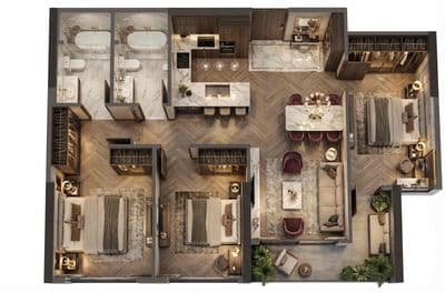 3PN 84m rẻ nhất tòa Elite - tiêu chuẩn cao cấp nhất Lumi Hanoi, tầng t