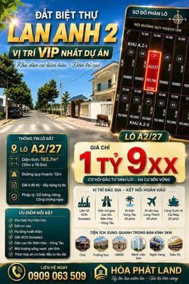 Bán Lô Trục Chính Lan Anh 2 Phường Tam Long Bà Rịa