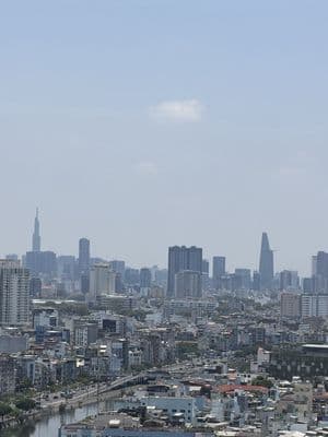 Cho thuê căn 2 PN view quận 1 NHÀ MỚI (Nội Thất Cơ Bản )