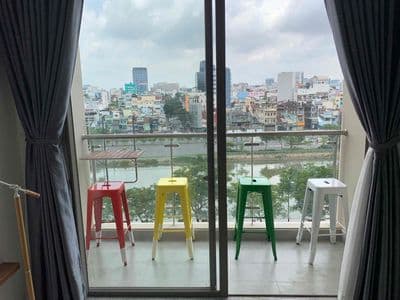 Masteri Millennium duplex đầy đủ nội thất ban công rộng