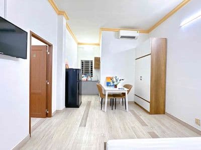Cho thuê căn 2pn ngay lê văn sỹ - phòng rộng thoáng full nội thất