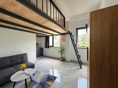Căn hộ gác ngay cao đẳng viễn đông tô ký mới thang máy đầy đủ tiện ích