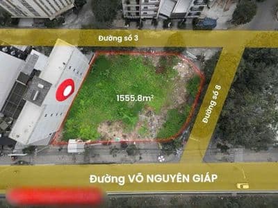 cho thuê đất - mặt bằng kinh doanh 3 mặt tiền đường võ nguyên giáp