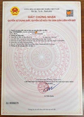 CHÍNH CHỦ BÁN LÔ ĐẤT THỊ TRẤN HÓC MÔN