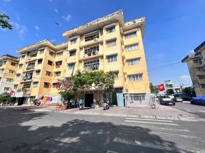 Tầng trệt CC BùiMinhTrực P6Q8 45,5m SHR Căngóc 2 MT đường 10m tiện kd