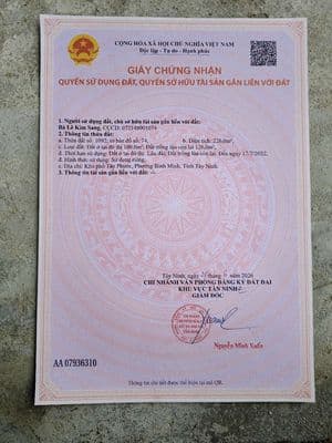 Chính chủ cần bán nhà đất nở hậu phong thủy - Phường Bình Minh, TP. TN