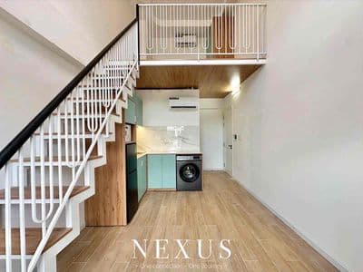 Duplex gác cao 2 mét full nội thất - dự án mới 100%