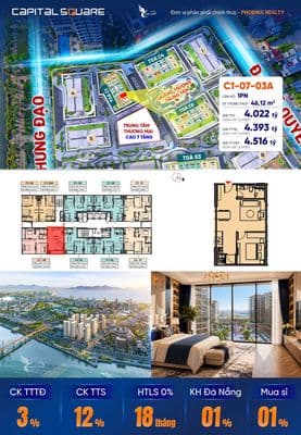 4 tỷ sỡ hữu căn 1 Ngủ , vị trí Trung tâm thành phố , ven sông Hàn.
