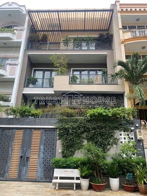 NHÀ CHO THUÊ 43R HỒ VĂN HUÊ PHÚ NHUẬN * 8X20M * 1 TRỆT 3 LẦU