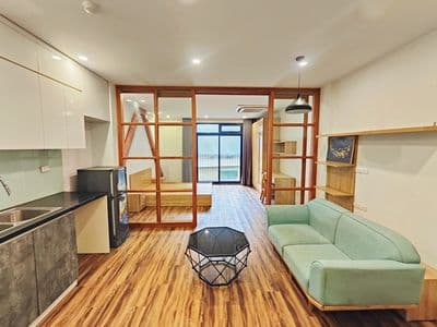 Ở luôn 1N1K 45m2 full đồ cơ bản, ban công thoáng, Trần DUy Hưng