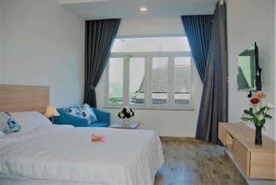 cho thuê căn hộ 1 phòng ngủ vị trí gần biển Mỹ Khê, đầy đủ tiện nghi