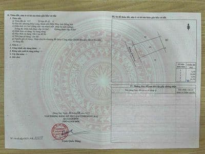 1.95 tỷ-61m2 đất phường Bửu Long cách đường Huỳnh Văn Nghệ chỉ 20m