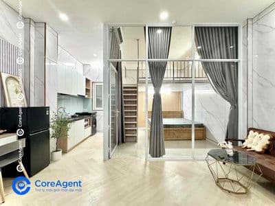 CHDV RỘNG 40m2 DẠNG DUPLEX 2 KHÔNG GIAN NGỦ Ở ĐƯỢC 4 NGƯỜI GẦN HUIT.