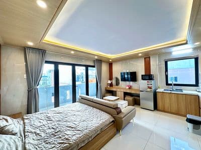 Cho thuê căn hộ đường Thạch Lam, quận sơn trà. ban công view phố