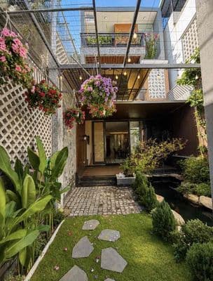 NHÀ ĐẸP SÂN VƯỜN CÓ HỒ CÁ KOI 105M2 - KIỆT NGUYỄN PHƯỚC NGUYÊN