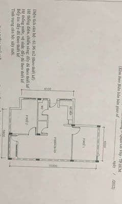 Bán căn hộ chung cư lầu 2 diện tích 61.69m2