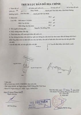 Nhà cấp 4 Hiệp Thành, Thủ Dầu Một, 2.45 tỷ