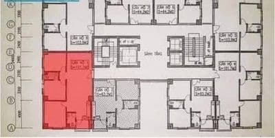 Bán căn hộ 2 ngủ CT2A Xala, 63m2, sổ đỏ chính chủ