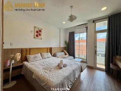 Cho thuê căn hộ studio ban công full nội thất Tôn Thất Thuyết Quận 4