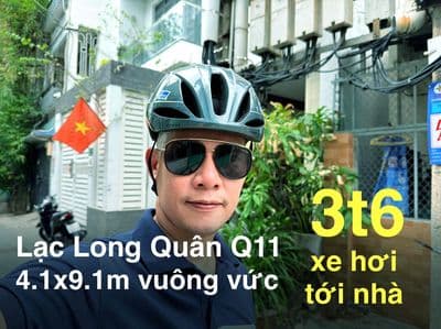 Cần bán nhà Lạc Long Quân Q11, 4.1x9.1m vuông vức, xe hơi tới nhà. 3t6