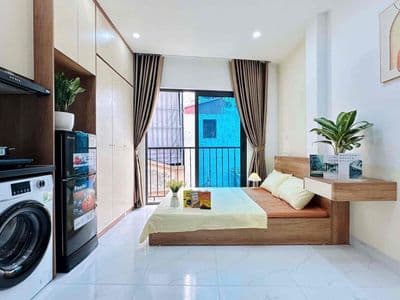 STUDIO ĐẦY ĐỦ NỘI THẤT - NGAY CAO ĐẲNG FPT - BAN CÔNG RIÊNG