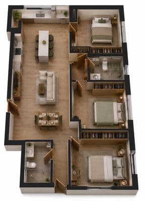 76m2 - Giá 6.76 tỷ nội thất cơ bản - 3PN2WC Arcadia Nguyễn Hữu Thọ