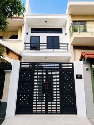 bán nhà mặt tiền đường số 45 tân quy, quận 7, dt đất 4x20m, trệt lầu
