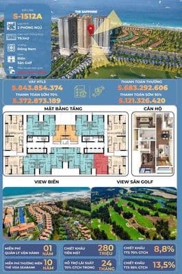 Cần bán căn hộ 2 phòng ngủ newtown diamond đà nẵng